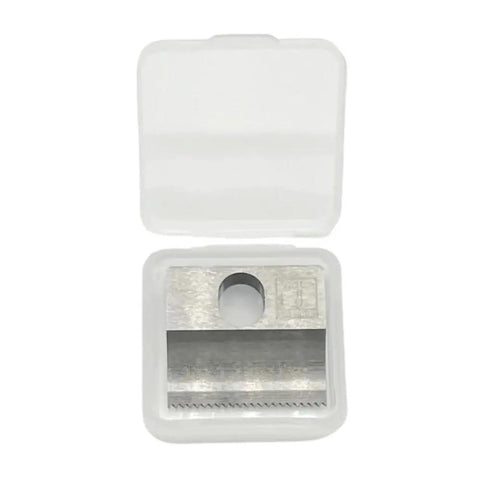 Replacement Cutting Knife Blade For BXT3-16 And BXT3-13 Battery Powered Plastic Strapping Tool Dual Model Compatible 1821.209.037, metal blade in case