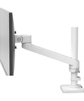 Bulletproof Monitor Arm Desktop Mount With Zero Hassle Height Adjustments And Hella Smooth Swivel Tilt Motion for seamless desk use.