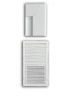 LG Arch Heater 208V 4500W With TP Stat And CB3 White Electric Space Heater For Home Or Worksite Your Go To 208 Volt Power System Durable White Finish CB3 Compatible Fast Warm Up wall-mounted white metal heater grille