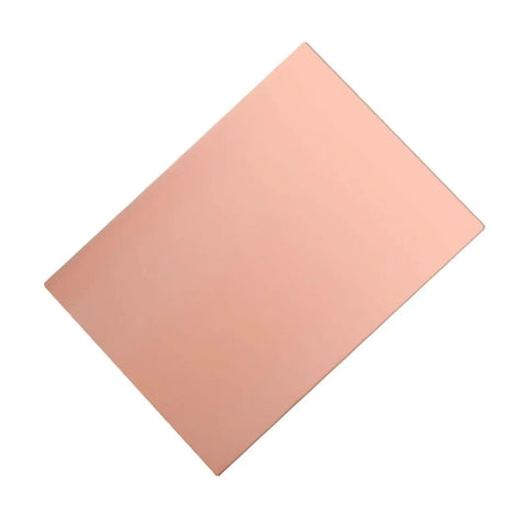FR4 Copper Clad Single Sided PCB Boards Five Pack 5x7cm And 10x15cm for DIY projects, showing a single copper-clad board.