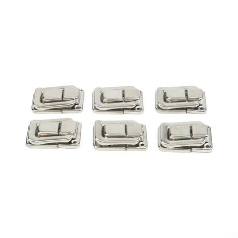 6 Pack Nickel Toggle Latch For Suitcase And Trunk Luggage Box Lock Clasp With Screws 38x25mm iron hardware