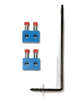 Temporary Torsion Spring Repair Block Kit For Garage Doors Fits Wire Sizes.2187 To.3065 Inches Blue Plastic Spreader Tool