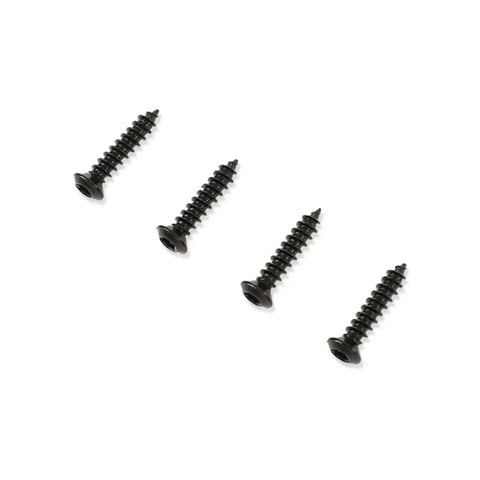 Beefy Tail Light Lens Upper Screw Kit For 2005 To 2013 Corvette C6, Heavy Duty Metal Hardware For Secure Rear Illumination, Easy Install, Matches Factory Dimensions., 4 black metal screws