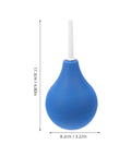 220ML Rubber Squeeze Bulb For Liquid Handling, Heavy-Duty Manual Pipette Sucker, Large 6.8 Inch Fluid Vacuum Washer, Blue