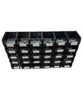 1035 Piece Grade 5 Nut Bolt And Washer Set With Hex Bolts Nuts Lock Washers And Flat Washers In 30 Stackable Plastic Bins
