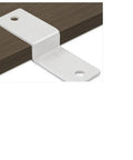 Beefed Up Heavy Duty Z Bracket Corner Connector for cabinet shelves, rustproof stainless steel, 40mm mounting view