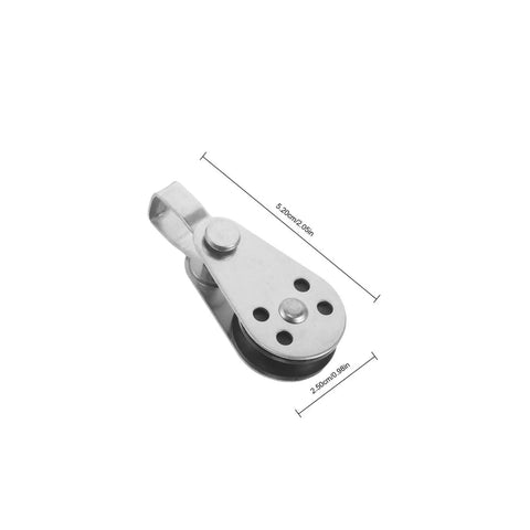 Stainless Steel Sailing Pulley Block Set Four Pack With Bearing Wheels For Boat Anchor And Rope Heavy Duty Kayak Hardware