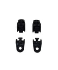 Black plastic mounting clips for Universal 8 Inch Radiator Cooling Fan installation, designed for durability and easy attachment.