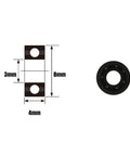 Heavy Duty Fishing Reel Ball Bearings 3X8X4 Mm Precision Stainless Steel Upgrade for spinning and baitcasting gear dimensions.