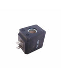 10 Volt Coil Replacement for Down Valve on Hydraulic Pumps, black 10V DC coil with connectors, fits LC08S5B units