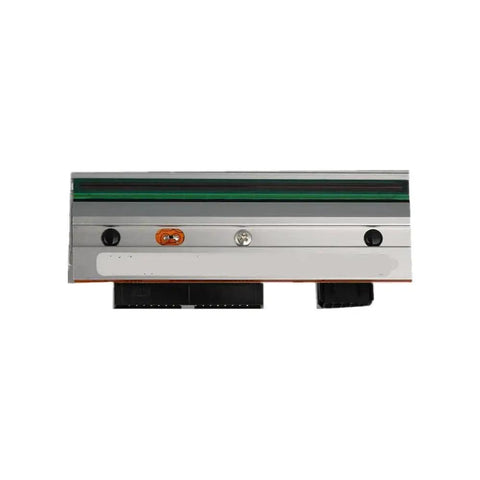 G32433M Thermal Printhead For 105SL Printers, top view with silver casing and green strip, designed for high-resolution output.