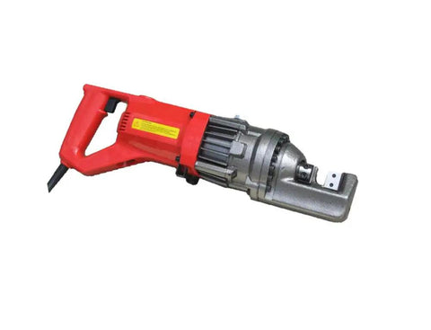 CCTI Portable Electric Hydraulic Rebar Cutter RC-165C with red handle and silver cutting head for construction use.