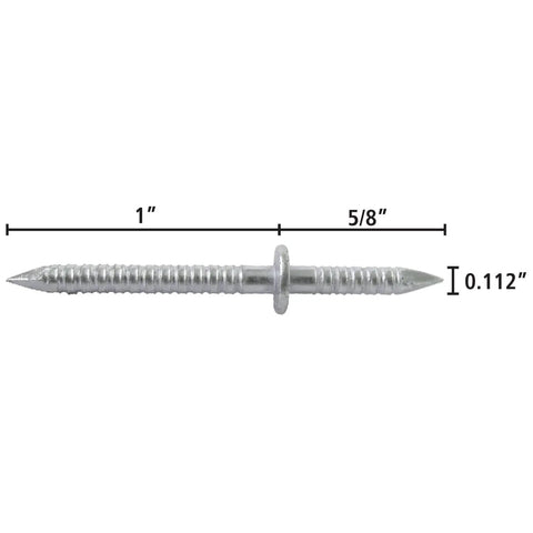 Heavy Duty Blind Nail Kit Packed With Eighty Invisible Fasteners Built For Slick Trim Work And Tight Woodworking Joints That Deliver A Flawless Clean Finish On Every Weekend Warrior Build, 1 inch steel blind nail.