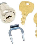 Direct Replacement File Cabinet Lock For W601 Through W650 With Removable Core, Clip And Two Keys Included shown