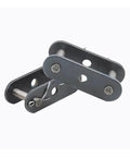 Heavy Duty Carbon Steel Double Pitch Conveyor Chain Clasp For C2080 with smooth edges for secure locking in industrial use.