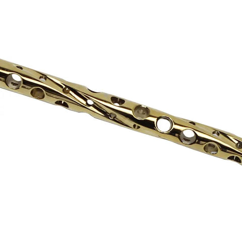 Gold Titanium Plated Adjustable Shift Lever Linkage Rod 11.5 to 12.5 Inches for Harley Softail and Touring Trike, CNC Machined Aluminum
