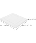 Straight Up White Abs Access Panel Cover For Ceiling Maintenance And No Sweat Pipe Concealing Universal Drywall Patch Seamless Drain Tube Shield Smooth Indoor Plumbing Solution, 8.8 in, white plastic, flush mount design.