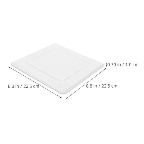 White Peel And Stick Ceiling Access Panel Self Adhesive Pipe Cover No Drill, 8.8 in, lightweight for easy installation.