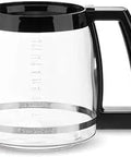 12 Cup Replacement Carafe For DCC 1500 Coffee Maker, Black Glass Carafe, Quick Swap, Durable Brew Accessory For Fresh Coffee Every Morning