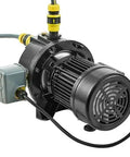 115 Volt Shallow Well Jet Pump 1 HP Heavy Duty Cast Iron Irrigation Water Pump with IPX4 waterproof rating, side view