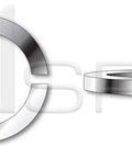 One Hundred Pack Of Quarter Inch Helical Spring Lock Washers Forged From Premium Eighteen Eight Stainless Steel With A Tall Collar To Lock Down Tight And Eliminate Any Wiggle Room For Socket Cap Screws Or Heavy Duty Hardware, showing a close-up view of washers.