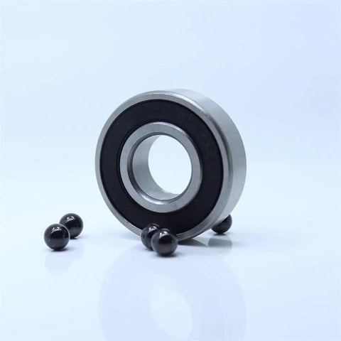 Top Notch Hybrid Ceramic Bearing 2RS Si3N4 For Motors And Spindles ABEC1 Precision Ball Bearing on white background