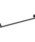 Doux Matte Black 24-Inch Single Towel Bar For Bath And Kitchen, Durable Corrosion-Resistant Metal Mounting Post, Easy Install