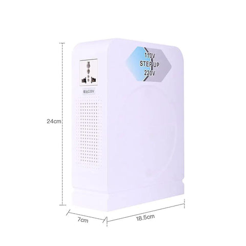 Heavy Duty 2000W Step Up Voltage Converter From 110V 120V To 220V 240V With Dual Sockets product dimensions