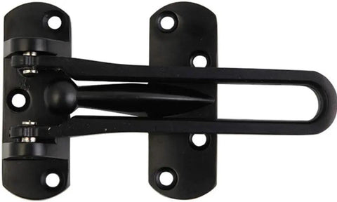 WUUWCHODC Heavy Duty Door Slide Bolt Lock Gate Latch Sliding Security in black, showing a side view of the latch mechanism.