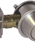Pro Grade Commercial Grade 2 Single Cylinder Deadbolt With C Keyway Satin Chrome Finish For One And Three Eighths To One And Seven Eighths Inch Doors 12287 Latch And 10094 Strike Inside Turn Lock Durable High Traffic Door Hardware