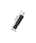 100 Piece Cam Lock Fittings With Invisible Hardware Self Tapping Cabinet Connectors And Nylon Wood Dowel Plugs, 3.8cm size, black connection piece.