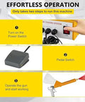 Effortless operation guide for Built Tough And Ready To Roll Portable Electrostatic Spray Paint Gun With Foot Pedal Switch.
