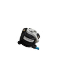 Amazon BE1A electromagnetic disc brake, 10 Nm, brake assembly with black housing and silver mounting yoke, blue shaft