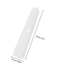 Top Shelf Folding Umbrella Repair Kit With Durable White Plastic Tail Beads And Quick Setup Design For Hassle Free Bone Coverage And Game Changing Weather Defense Slick Replacement Caps Perfect For Keeping Your Canopy Looking Sharp. White plastic replacement cap measuring 3.6 cm for umbrella repairs.