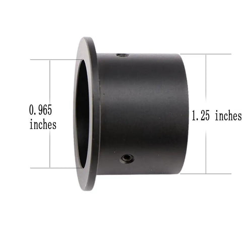 Side view of 0.965 to 1.25 Inch Telescope Eyepiece Adapter Built For Easy Upgrades With Stainless Steel Dual Screw Design