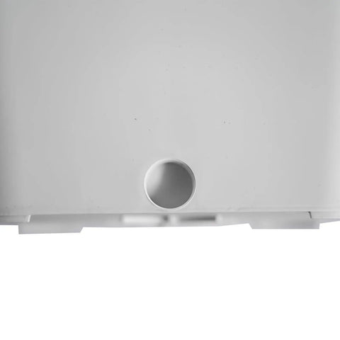 Close-up of a white plastic component from Hydroponic Vertical Garden System For Indoor Outdoor Use 30 Plant Tower Planter With Pump And Water Tank Soilless Grow Kit For Fresh Veggies At Home Space Saving Easy Setup 110 To 240 Volts