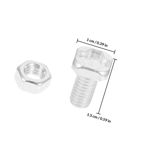 Aluminum Greenhouse Bolts And Nuts Kit 100 Sets Rust Proof Garden Hardware For Greenhouse Construction And Maintenance Multipurpose Screws And Fasteners For Aluminum Frame Greenhouses