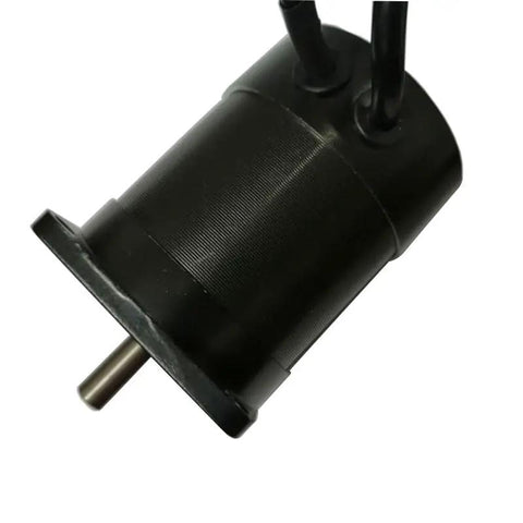 57mm BLDC Motor With Hall Sensor, 3000 RPM, 70W, 24V Low Noise Brushless DC Drive for DIY Robotics, black cylindrical housing
