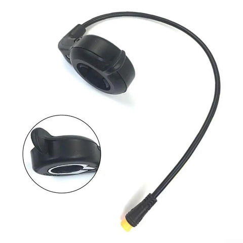 Thumb Throttle For Electric Ebikes And Scooters 3 Pin Waterproof Right Side Handlebar Accelerator With Finger Control Compatible With 12V 24V 36V 48V 52V 60V And 72V Systems
