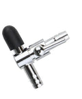 Stainless steel air flow control T valve for aquarium and fish tank aeration single way lever inline valve fits 4x6mm tubing