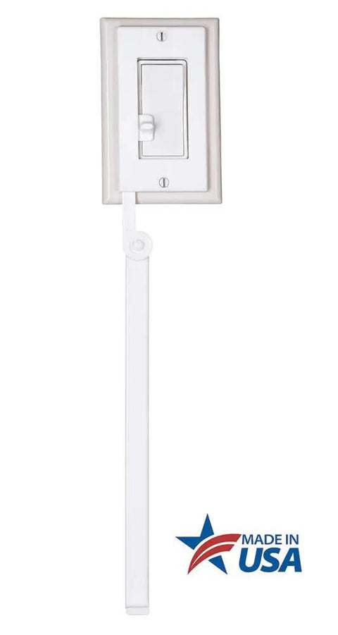 Light Switch Extender For Kids 2 Pack With A 12 Inch Extension Handle Fits Decora And Rocker Style Switches Durable Plastic Made In USA