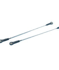 Stainless Steel Linkage Rod Assembly Kit For RC Cars, Boats, And Planes With Clevis And Ball Joint Options, 304 Stainless Steel Rod, 2.6-2.7mm Diameter, 30mm Ball Joint Base, Dual Clevis Or Ball Joint Configurations For DIY Models, dual linkage rods