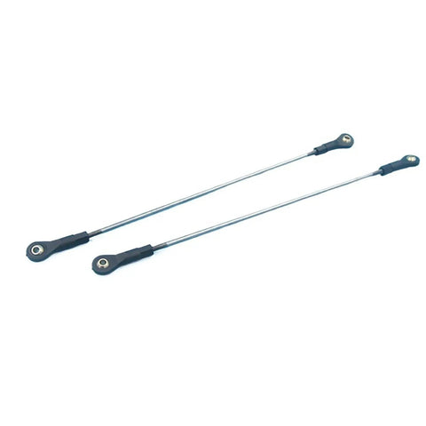Stainless Steel Linkage Rod Assembly Kit For RC Cars, Boats, And Planes With Clevis And Ball Joint Options, 304 Stainless Steel Rod, 2.6-2.7mm Diameter, 30mm Ball Joint Base, Dual Clevis Or Ball Joint Configurations For DIY Models, dual linkage rods