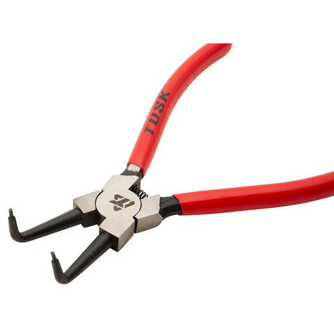 Heavy Duty Snap Ring Plier Set Four Piece Stainless Steel Includes 45 Degree Internal And External Pliers And Straight Internal And External Pliers For Easy Circlip Removal And Installation