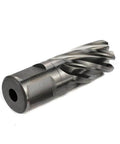 Side view of 3/4 in annular cutter with Weldon shank, 3/4 in diameter, 1 inch depth of cut, center pilot hole