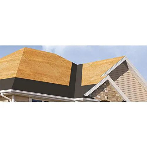 Roof showcasing Contractor Pro Sand Roof Underlayment Single Roll Slip Resistant Grit Texture Tough As Nails Ice Dam Shield.
