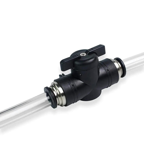 Hella Reliable Quick Snap Push To Connect Pneumatic Ball Valve Delivering Super Smooth Airflow Regulation Alongside Straight Union Fittings For Quarter Inch Tubes Dope 3 Piece Kit