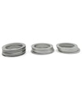 Straight Up Boss Grade 304 Stainless Steel Shim Washers Ultra Thin Flat Spacers M3 Through M15 stacked display for axle bearing adjustment.