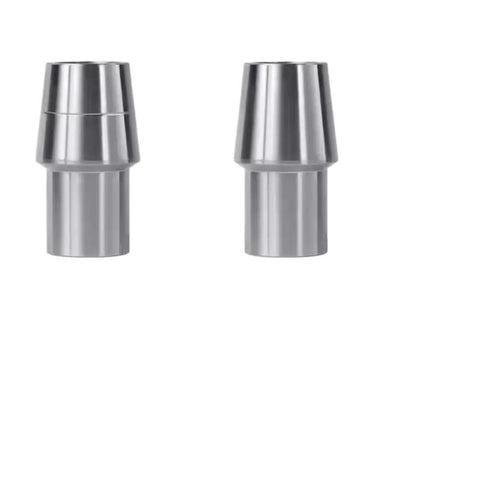 Hella Tough Self Lubricating Heim Joint Rod End Pair, silver, two-piece, for steering suspension fixes with right and left threads.