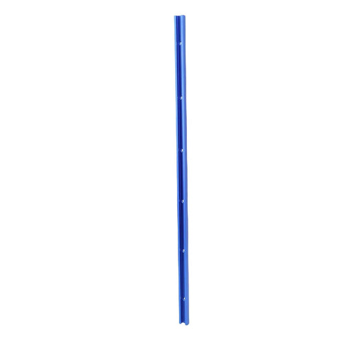 Aluminum T Track And T Slot Track Extrusion 600mm with Pre Drilled Holes, blue finish
